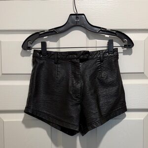 Stylish Leather Shorts
